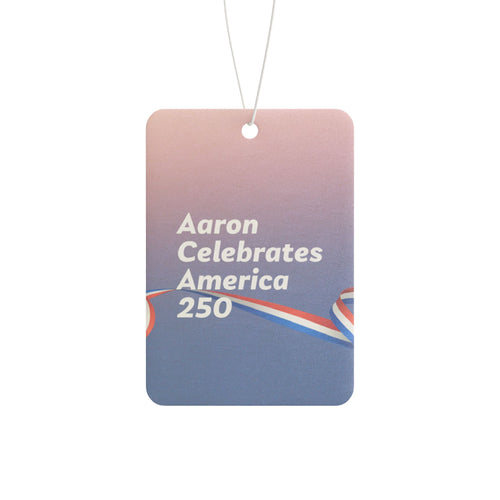 Aaron Celebrates America 250 Car Air Freshener