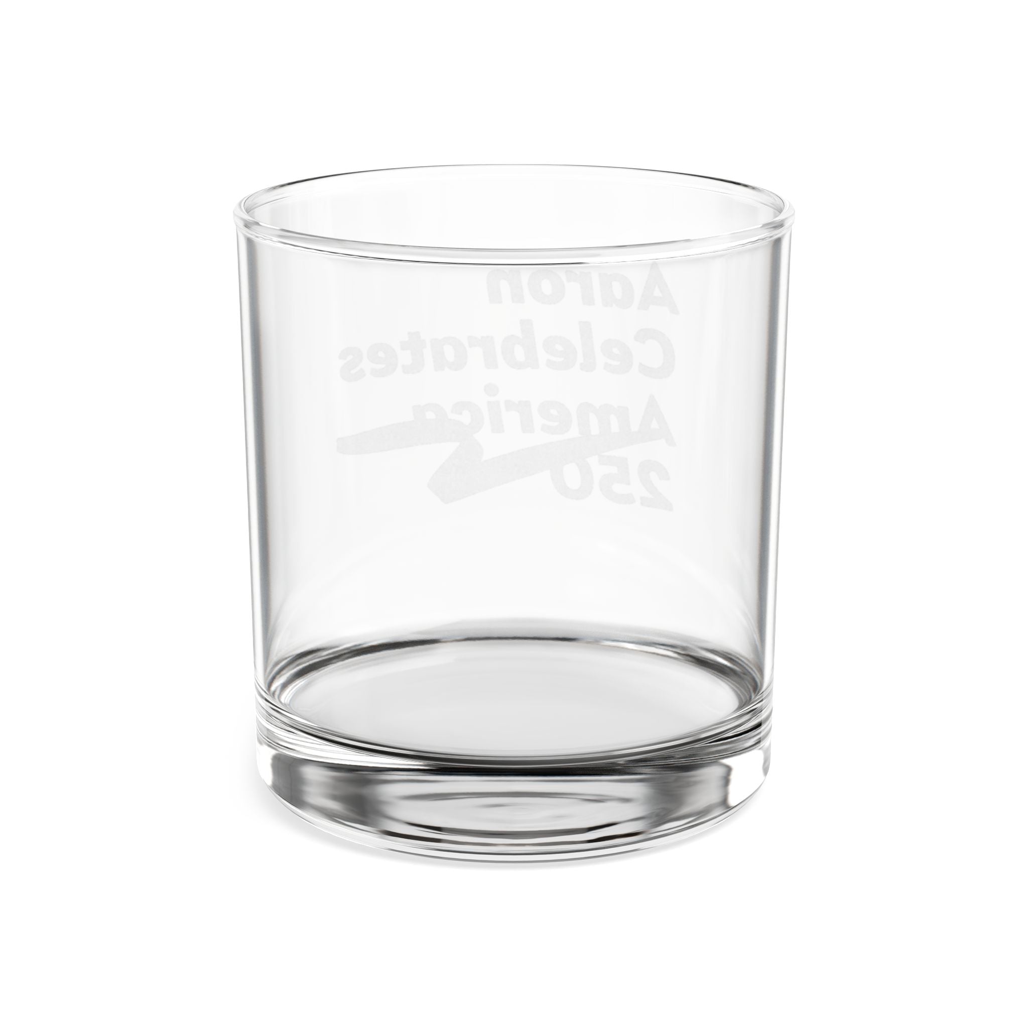 Aaron Celebrates America 250 Engraved Whiskey Glass 10.5oz