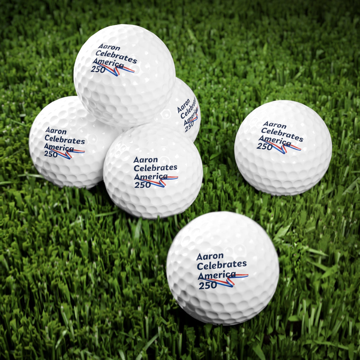 Aaron Celebrates America 250 Golf Balls - 6pcs